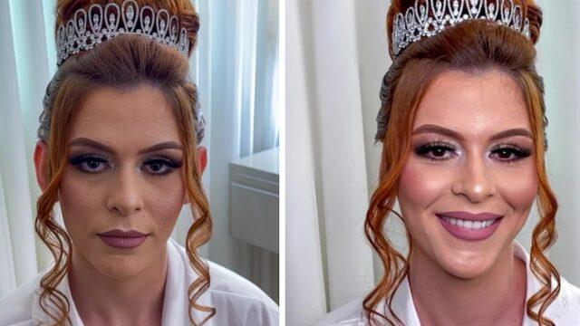 Düğün günü kulaklarından rahatsız olan kadının kepçe kulaklarını gizlemek için bulduğu çözüm şaşırttı