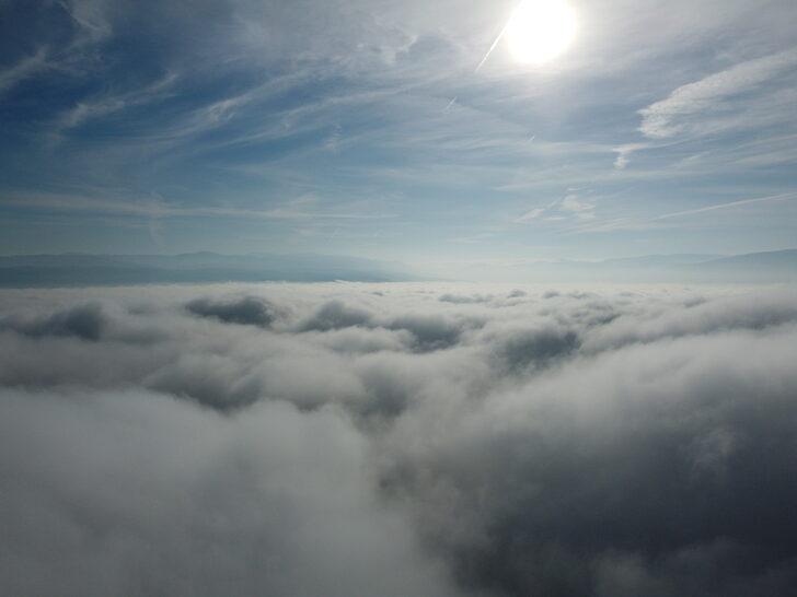 Düzce Ovası'nda sis dron ile görüntülendi G3