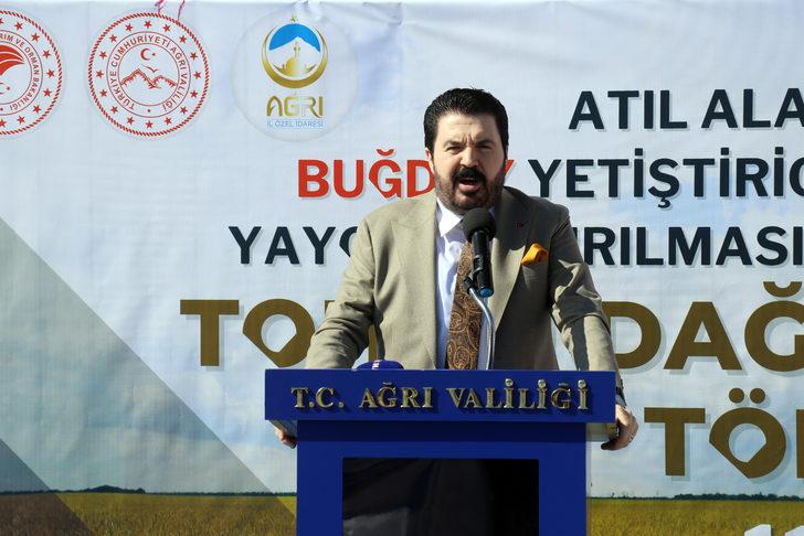 Ağrı'da atıl alanların ekilmesi için bin 60 çiftçiye buğday tohumu dağıtıldı G2