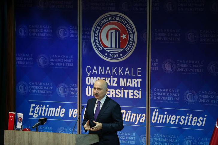 Bakan Karaismailoğlu, Çanakkale Onsekiz Mart Üniversitesinde konferans verdi: G5