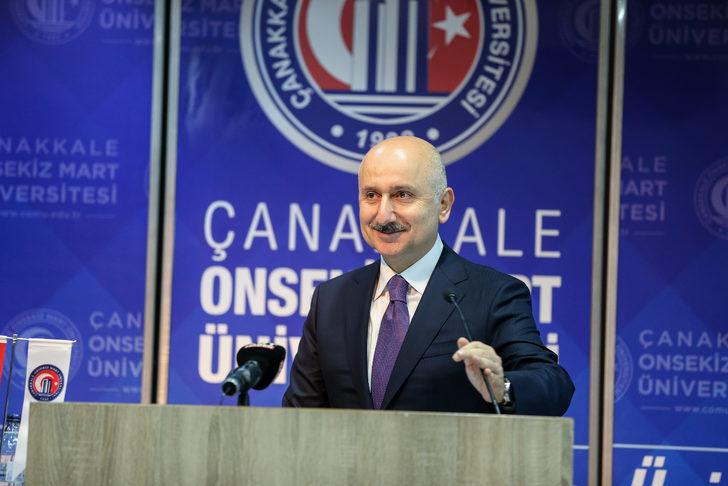Bakan Karaismailoğlu, Çanakkale Onsekiz Mart Üniversitesinde konferans verdi: G3