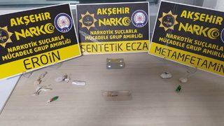 Konya'da uyuşturucu operasyonunda 9 zanlı yakalandı