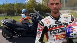 Kenan Sofuoğlu 3 yaşındaki oğlu Zayn Sofuoğlu’nu tek başına motora bindirmişti! Yorumlara ateş püskürdü