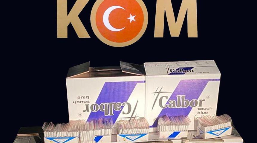 Kocaeli'de 53 bin 740 makaron ve 161 kilogram tütün ele geçirildi
