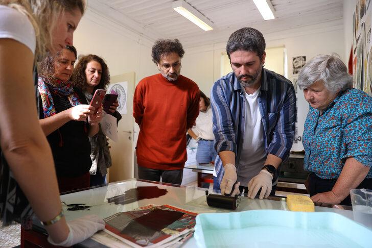 Portekizli sanatçı, Trakya Üniversitesinde polyester üzerine taş baskı tekniğini öğretti G4