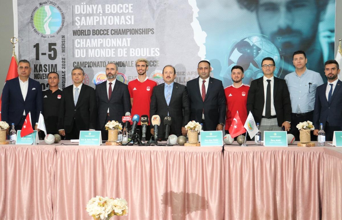 Mersin'de d&uuml;zenlenecek bocce şampiyonalarının tanıtım toplantısı yapıldı