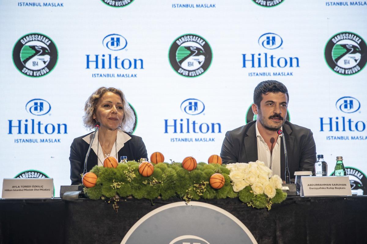 Dar&uuml;şşafaka Basketbol Takımı ile Hilton İstanbul Maslak arasındaki sponsorluk anlaşması