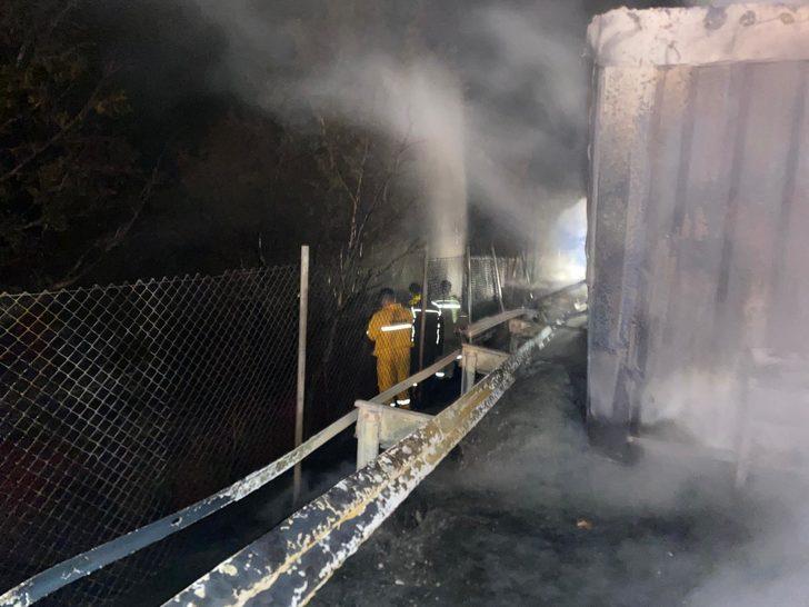 Adana'da otoyolda alev alan tırda başlayan yangın ormanlık alana sıçradı G2