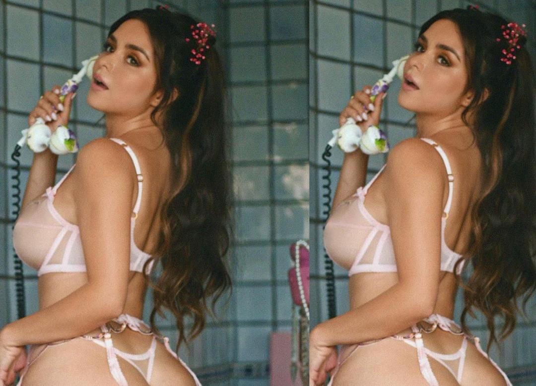 Demi Rose bunu hep yapıyor! Tamamen transparan