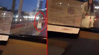 İstanbul'daki pardösülü gizemli kadın! Yıllardır aynı nokta görüldüğü iddia ediliyordu, ilk kez kameraya yansıdı