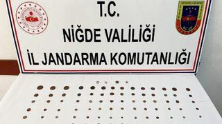 Niğde'de 211 sikke ele geçirildi