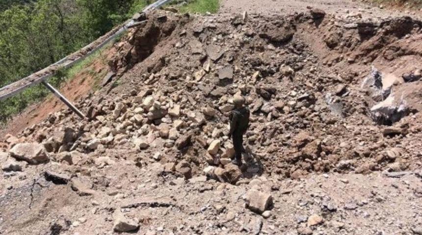 Tunceli'de 500 kilo patlayıcı tuzağı son anda fark edildi