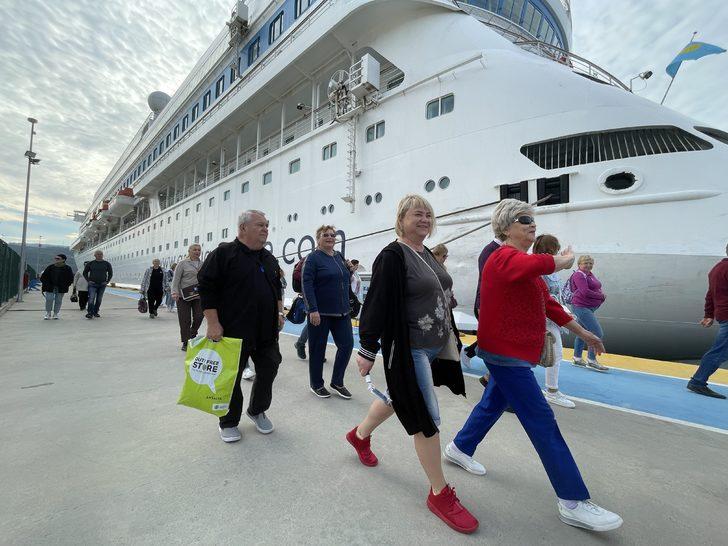 Amasra beşinci kruvaziyer gemisini ağırladı G3
