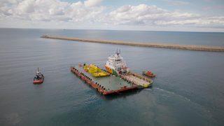 Sakarya Gaz Sahası'nın tabanına çelik ekipman yerleştirme işlemleri sürüyor