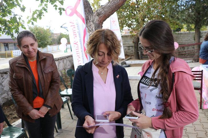 Edirne'de köy sakini kadınlara meme kanseri taraması yapıldı G3