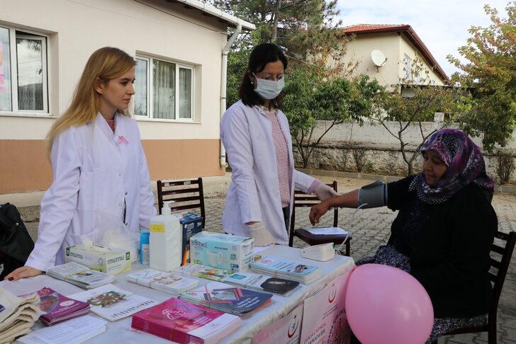 Edirne'de köy sakini kadınlara meme kanseri taraması yapıldı G4
