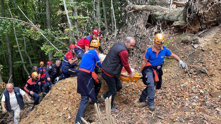 Bursa'da ağaçtan düşünce ormanda mahsur kalan kişi kurtarıldı G3