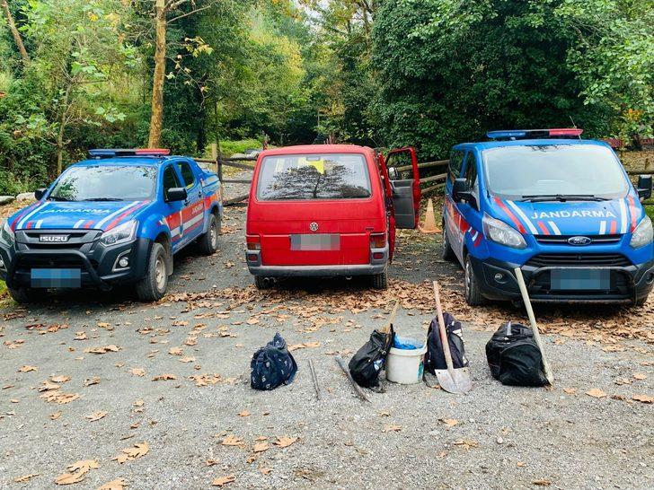 Sakarya'da kaçak kazı yapan 9 şüpheli suçüstü yakalandı G2