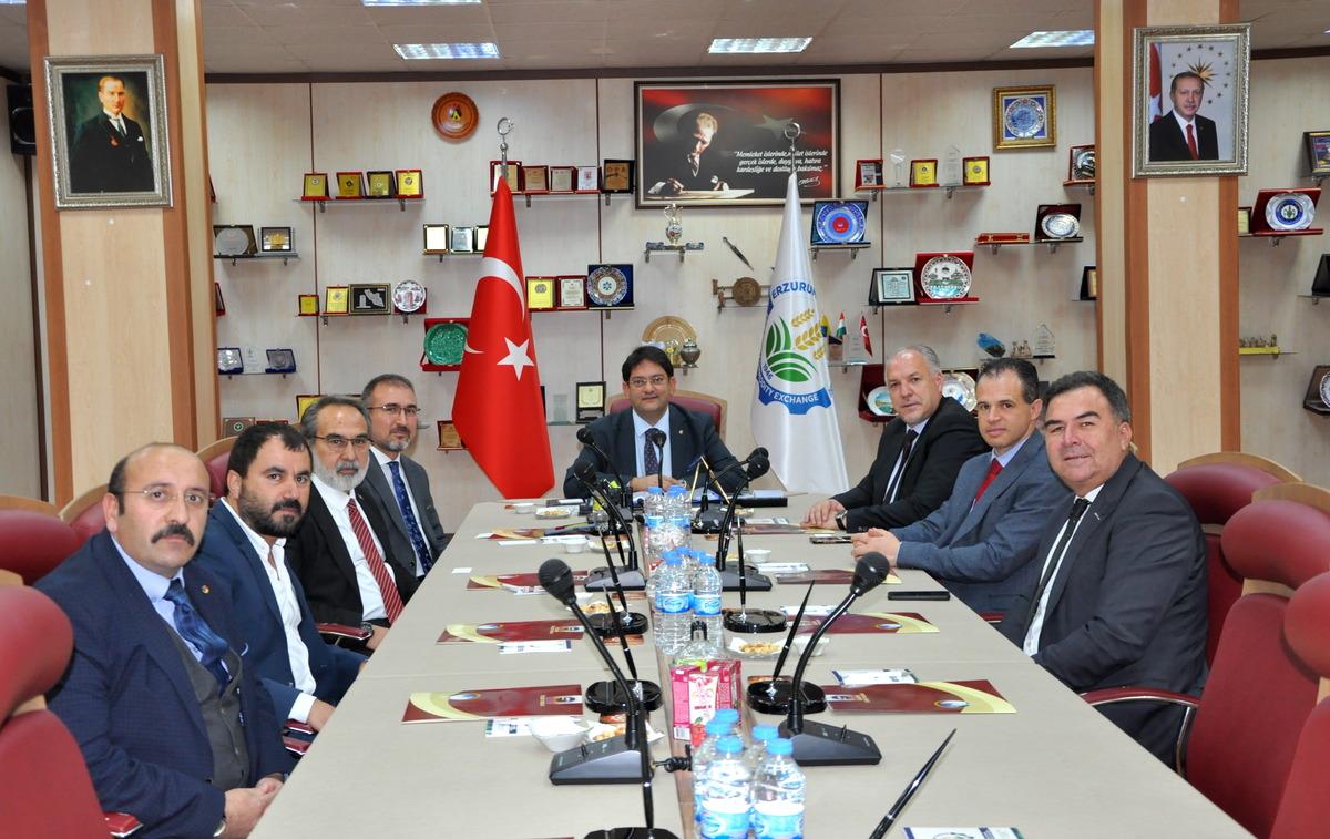 Kosova B&ouml;lgesel Kalkınma Bakanı Damka, Erzurum Ticaret Borsasını ziyaret etti