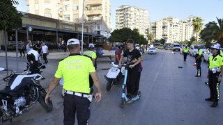 Adana'da elektrikli skuter denetimi gerçekleştirildi