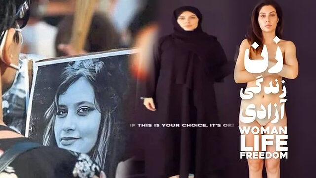 İranlı Netflix oyuncusu Elnaaz Norouzi, Mahsa Emini protestolarına destek vermek için soyundu! Paylaştığı video gündem oldu