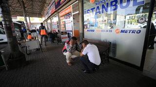 Kırklareli otogarında sirenleri duyunca korkan yolcular tatbikat olduğunu anlayınca rahatladı