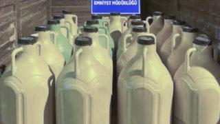 Tekirdağ'da bir ev ve iş yerinde kaçak üretilen 1 ton içki ele geçirildi