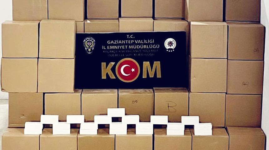 Gaziantep'te 3 milyon 320 bin makaron ele geçirildi