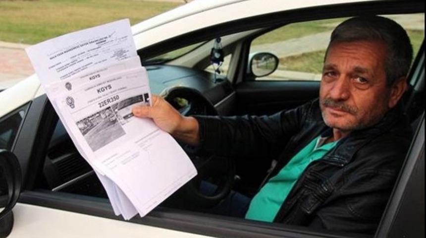 2 saniye arayla 611 lira trafik cezası yedi