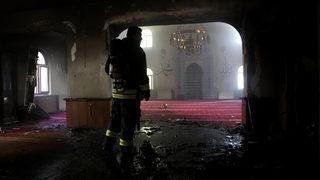 Muğla'da camide çıkan yangında hasar oluştu