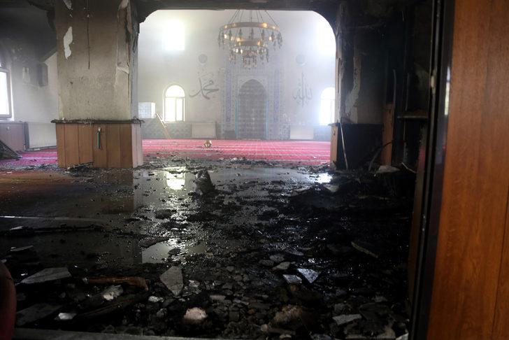 Muğla'da camide çıkan yangında hasar oluştu G2