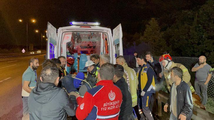 TEM Otoyolu'nda trafik kazasında 2 kişi yaralandı G3