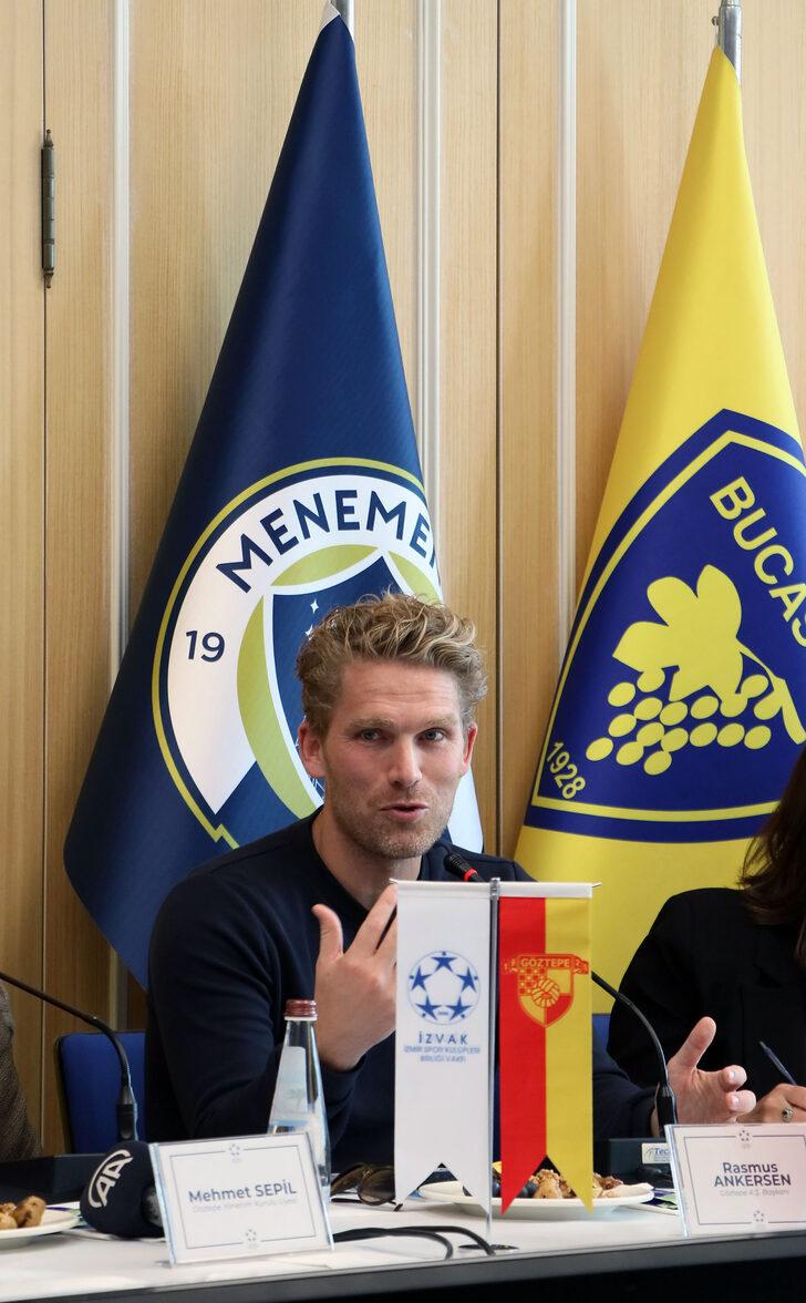 Göztepe Kulübü Başkanı Ankersen, basın mensuplarıyla bir araya geldi: