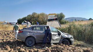 Adıyaman'da devrilen otomobilin sürücüsü öldü, bir kişi yaralandı