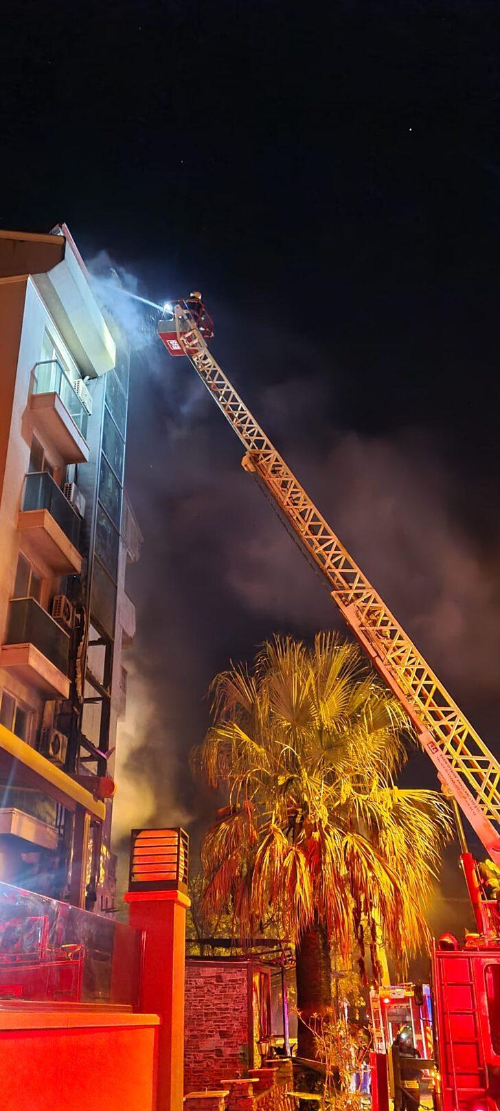 Marmaris'te otelde çıkan yangında dumandan etkilenen 12 kişi hastaneye kaldırıldı G3