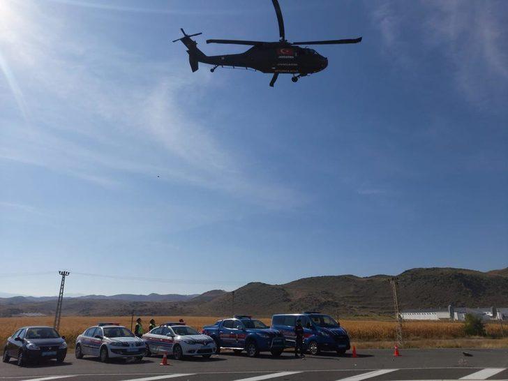 Kayseri'de jandarma helikopter destekli trafik denetimi yaptı G3