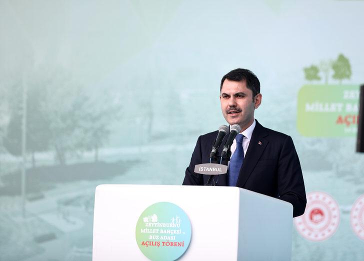 Bakan Kurum, Zeytinburnu Millet Bahçesi ve Buz Adası Açılış Töreni'nde konuştu: G4