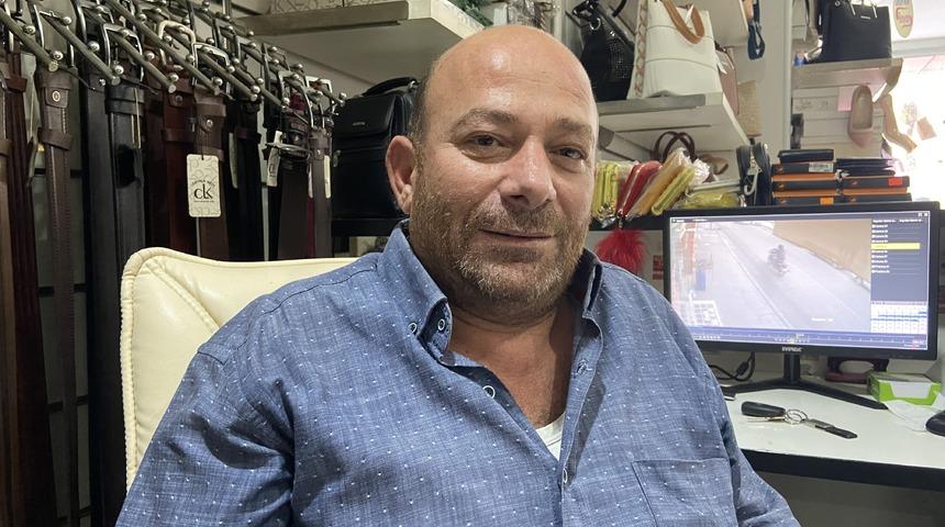 Hatay'da motosikletin çalınması güvenlik kamerasında