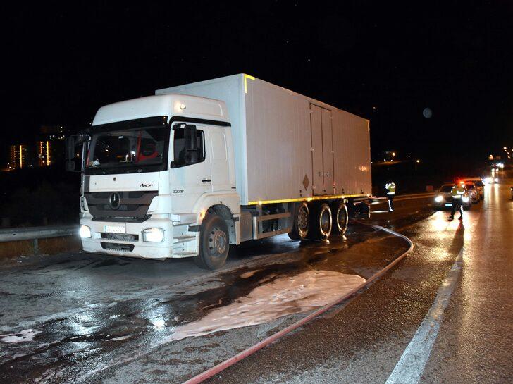 Kırıkkale'de dinamit yüklü kamyonda çıkan yangın söndürüldü G1