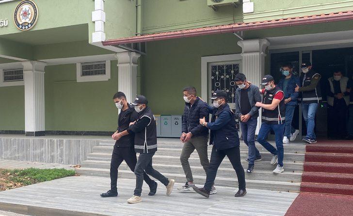 Uşak'ta suç örgütüne yönelik operasyonda yakalanan 12 şüpheliden 6'sı tutuklandı G3