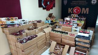 Kocaeli'de 2 ton 234 kilogram kaçak nargile tütünü ele geçirildi