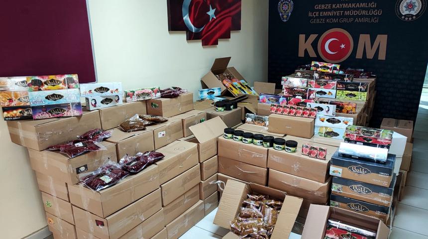 Kocaeli'de 2 ton 234 kilogram kaçak nargile tütünü ele geçirildi