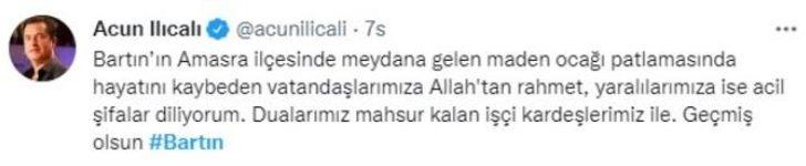 Bartın'da maden ocağında patlama! Ünlüler tek yürek oldu G2