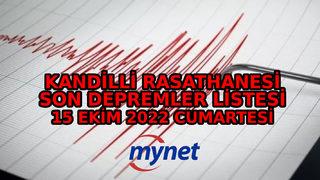 Deprem mi oldu, nerede, kaç şiddetinde? 15 Ekim 2022 Cumartesi son dakika deprem açıklamaları!
