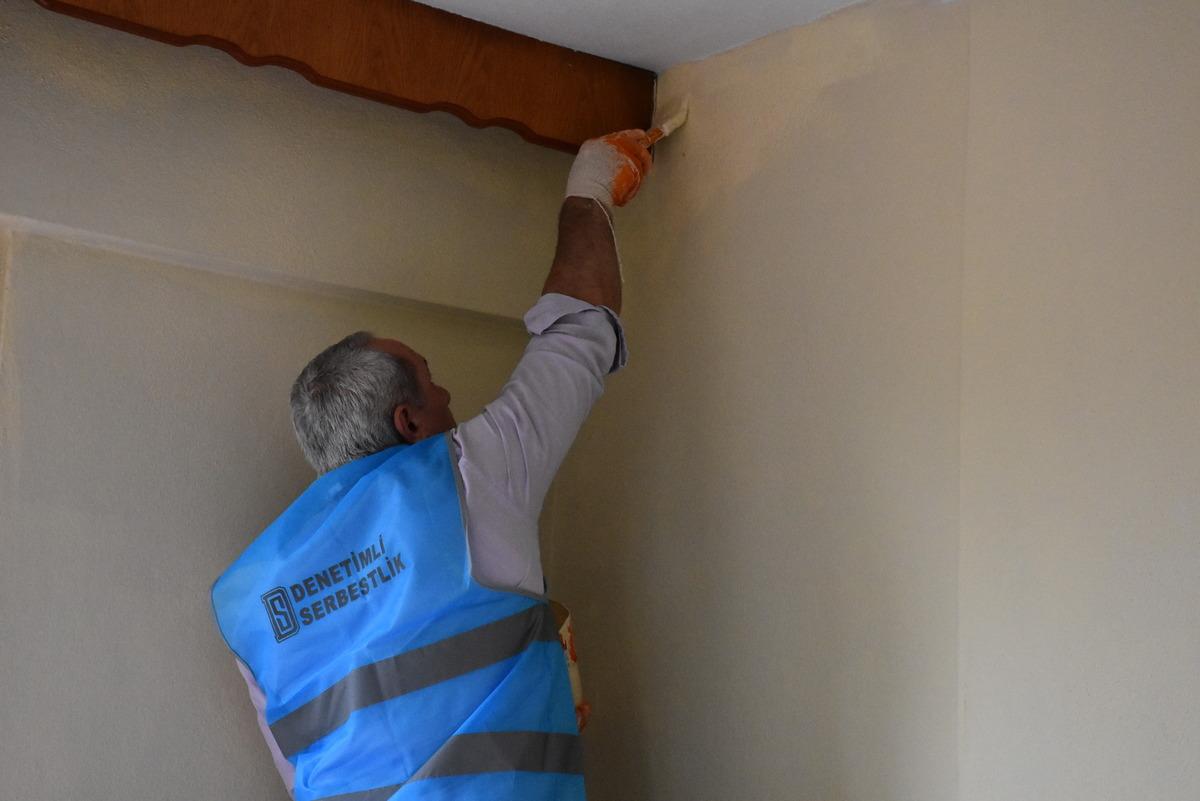 Ordu'da şehit annesinin evini infaz koruma memurları boyadı