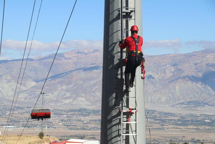 Ergan Dağı'nda kayak sezonu öncesi kurtarma tatbikatı yapıldı G4