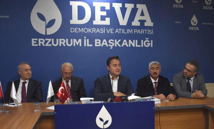 DEVA Partisi Genel Başkanı Babacan, Erzurum'da partililerle buluştu: G1
