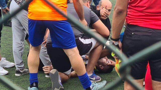 Maç oynanırken kalp krizi geçirdi, ambulans olmadığı için özel araçla hastaneye götürüldü! Hayati tehlikesi sürüyor...