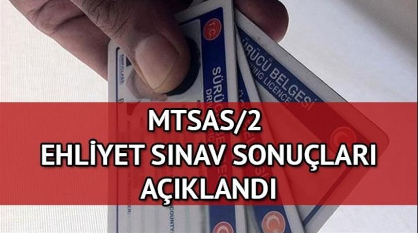 Ehliyet sınav sonuçları açıklandı! 2017 MTSAS/2 Ehliyet sınav sonucu sorgulama için tıkla!