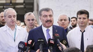 Sağlık Bakanı Koca, İstanbul'daki yaralı madencileri ziyaret etti: